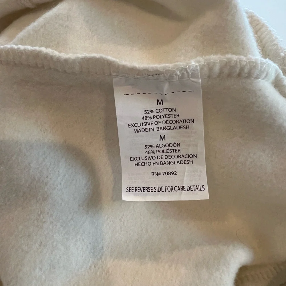 Apana Women's Cream Off White Pull Over Funnel Neck Sweatshirt Sweater Medium - Picture 13 of 14